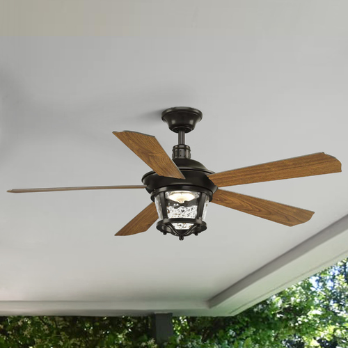 Smyrna Antique Bronze LED Ceiling Fan by Progress Lighting