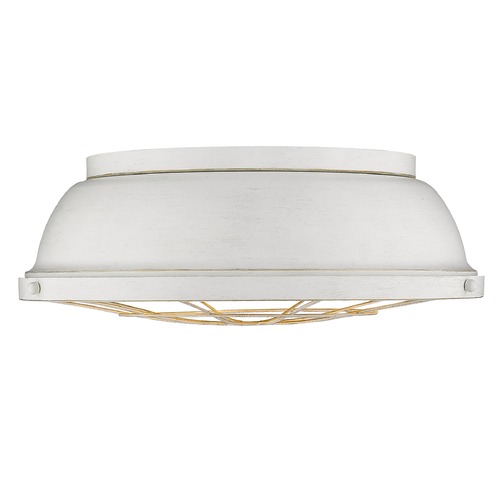 Bartlett French White Flush Mount by Golden Lighting