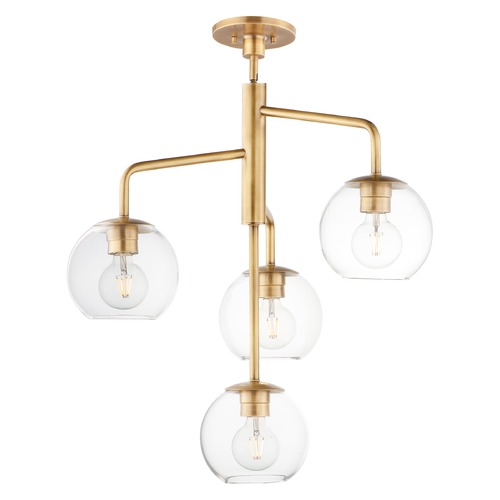 Maxim Lighting Branch Natural Aged Brass Pendant by Maxim Lighting 38414CLNAB