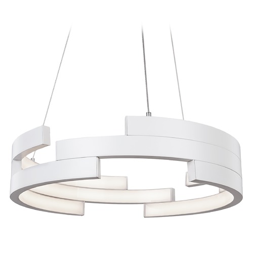 Modern White LED Pendant 3000K 3260LM by Kuzco Lighting