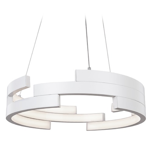 Kuzco Lighting Modern White LED Pendant 3000K 3260LM by Kuzco Lighting PD12722-WH