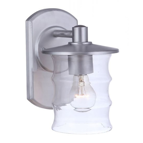 Canon Satin Aluminum Outdoor Wall Light by Craftmade Lighting