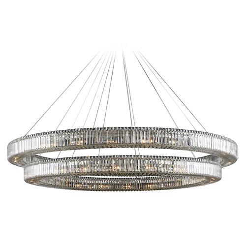 Allegri Crystal Rondelle Polished Chrome Pendant Light