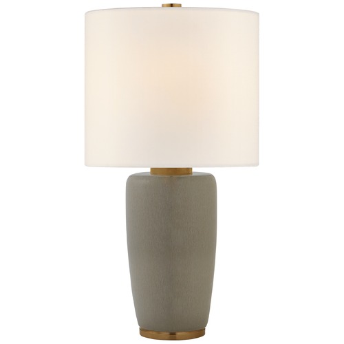 Barbara Barry Chado Table Lamp in Shellish Gray by Visual Comfort Signature