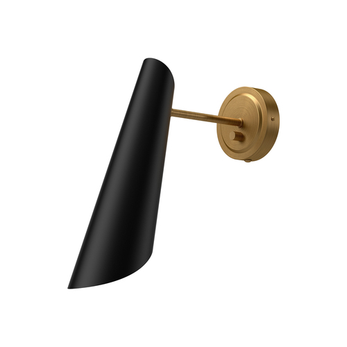 Alora Lighting Alora Lighting Gabriel Aged Gold & Matte Black Switched Sconce WV572205MBAG