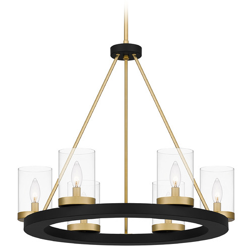 Quoizel Lighting Greeley 26-Inch Chandelier in Matte Black by Quoizel Lighting GRL5026MBK