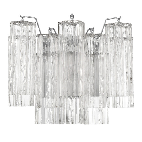 Crystorama Lighting Crystorama Lighting Addis Polished Chrome Sconce ADD-302-CH-CL