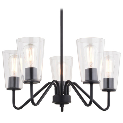 Vaxcel Lighting Beverly Matte Black Chandelier