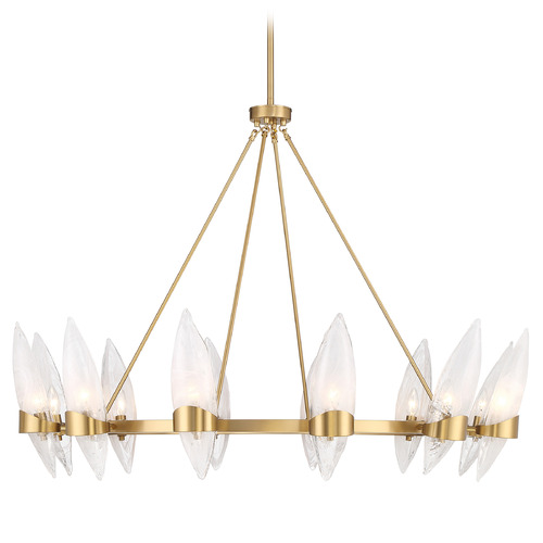 Savoy House Lighting Nouvel Warm Brass Chandelier