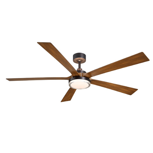 Fanimation Fans Torchaire 64 Dark Bronze LED Ceiling Fan with Light
