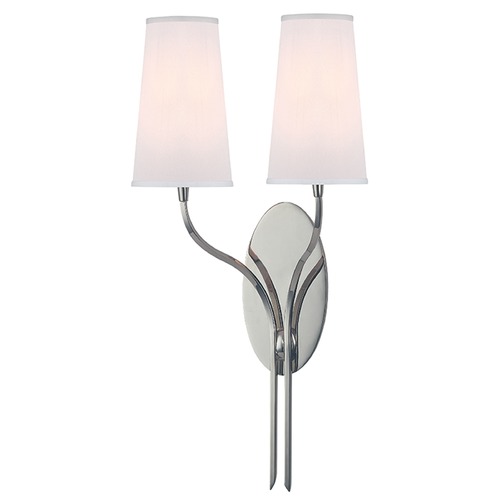 Hudson Valley Lighting Rutland 2-Light Sconce in Polished Nickel by Hudson Valley Lighting 3712-PN-WS