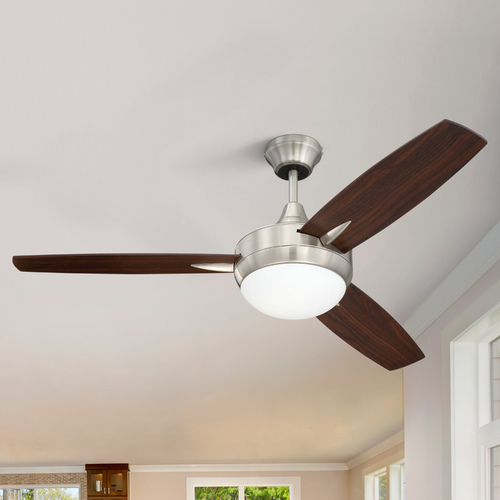 Craftmade Lighting Targas 48-Inch LED Fan in Brushed Polished Nickel by Craftmade Lighting TG48BNK3