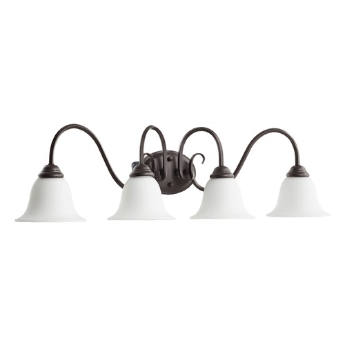 Quorum Lighting Spencer Oiled Bronze Bathroom Light by Quorum Lighting 5110-4-186