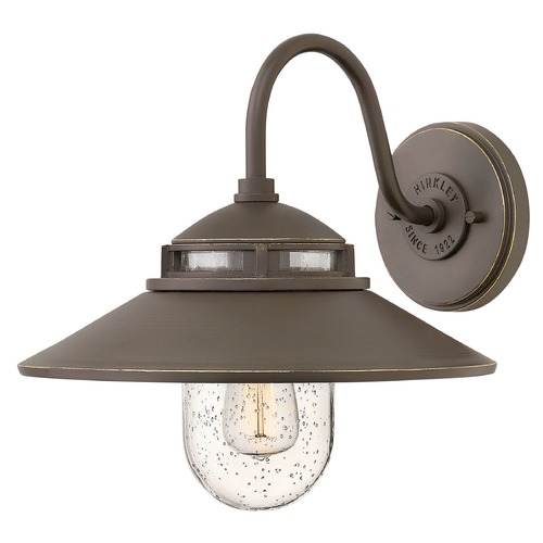 Atwell 11.75-Inch Outdoor Wall Light in Oil Rubbed Bronze by Hinkley Lighting