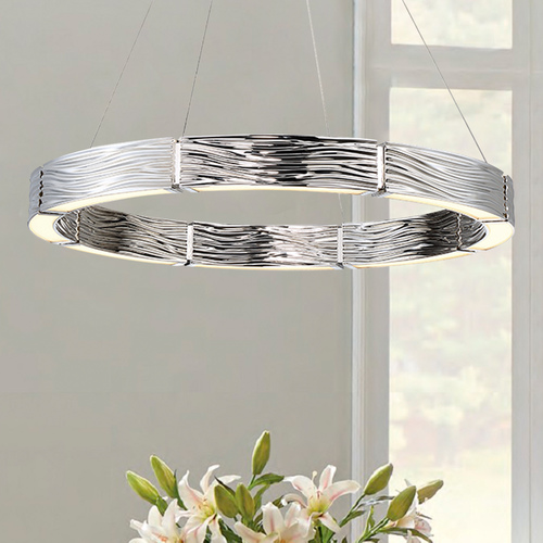 Zelda 29-Inch LED Chandelier in Polished Nickel by Modern Forms