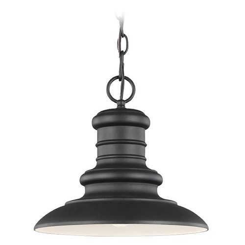 Generation Lighting Redding Station Textured Black Outdoor Hanging Light by Generation Lighting OL8904TXB