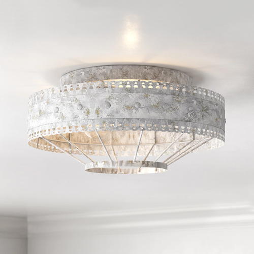 Ferris Oyster Flush Mount by Golden Lighting