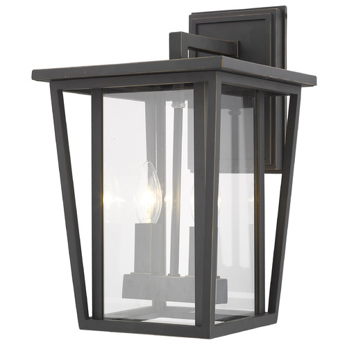 Seoul Oil Rubbed Bronze Outdoor Wall Light by Z-Lite