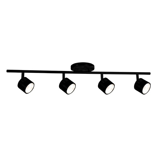 Lyra 4-Light Fixed LED Track in Black by Kuzco Lighting
