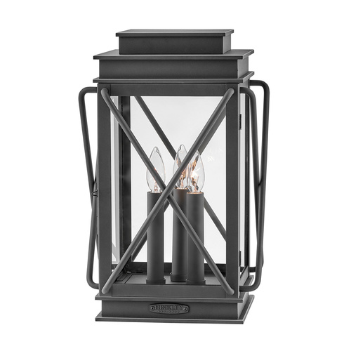 Hinkley Montecito Medium Pier Mount in Museum Black by Hinkley Lighting 11197MB