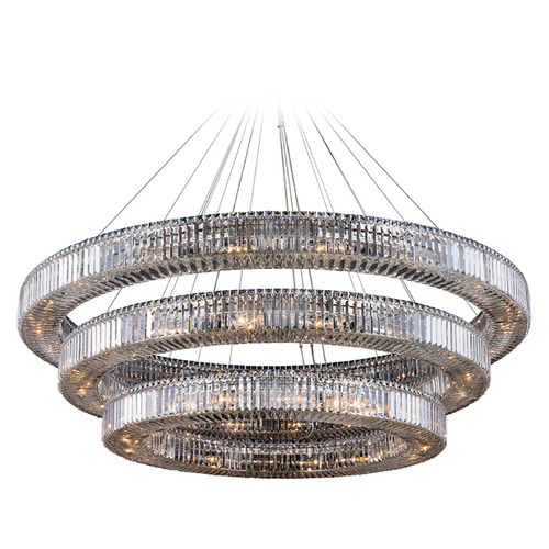 Allegri Crystal Rondelle Polished Chrome Pendant Light