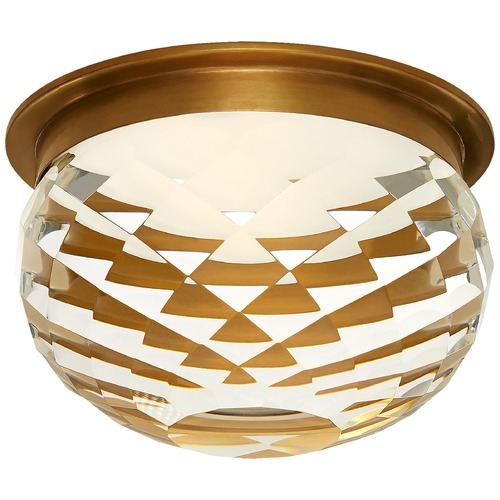 Visual Comfort Signature Collection Studio VC Hillam Solitaire Flush Mount in Brass by Visual Comfort Signature S7000HABCG