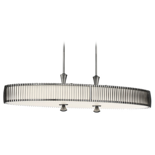 George Kovacs Night Moves Pewter LED Island Light with Oval Shade