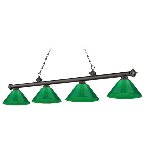 Cordon Bronze Billiard Light by Z-Lite
