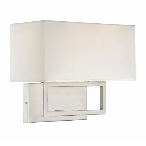 2-Light Wall Sconce in Brushed Nickel by Meridian