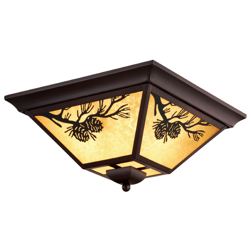 Vaxcel Lighting Douglas Warm Bronze Close To Ceiling Light