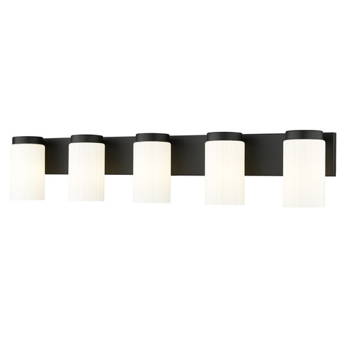 Z-Lite Burk Matte Black Bathroom Light