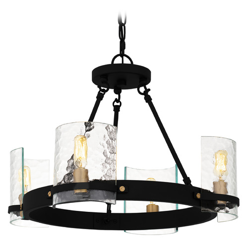 Quoizel Lighting Gloucester Matte Black Mini-Chandelier