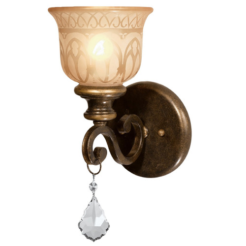 Crystorama Lighting Crystorama Lighting Norwalk Bronze Umber Sconce 7501-BU-CL-MWP