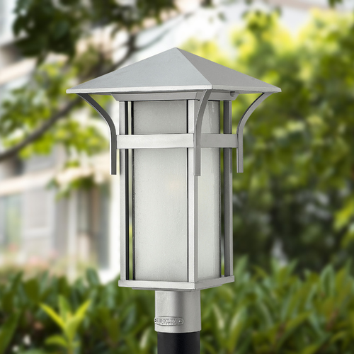 Manhattan 19.50-Inch Post Light in Titanium by Hinkley Lighting