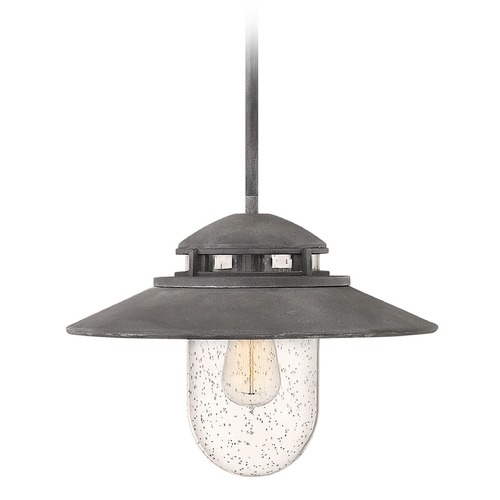 Hinkley Atwell Outdoor Hanging Pendant in Aged Zinc by Hinkley Lighting 1112DZ
