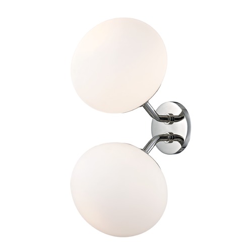 Mitzi by Hudson Valley Mid-Century Modern Sconce Polished Nickel Mitzi Estee by Hudson Valley H134102-PN