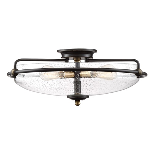 Griffin Flush Mount in Palladian Bronze by Quoizel Lighting