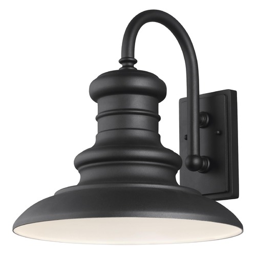 Redding Station Textured Black Outdoor Wall Light by Generation Lighting