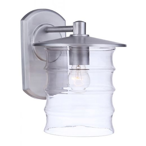 Canon Satin Aluminum Outdoor Wall Light by Craftmade Lighting