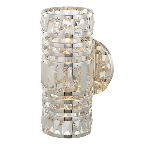 Allegri Lighting Allegri Crystal Strato Polished Silver Sconce 037021-014-FR001