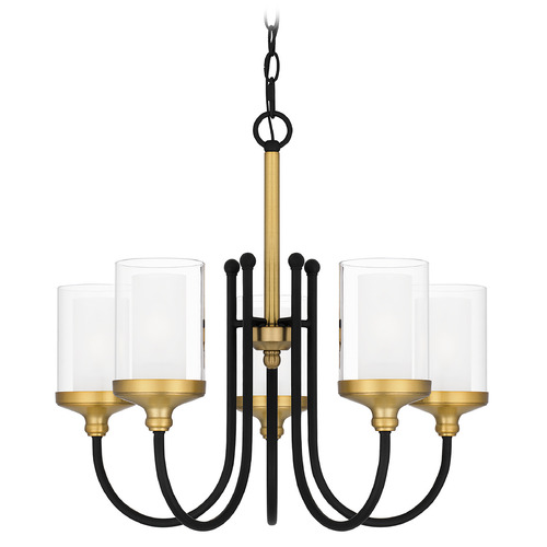 Quoizel Lighting Rowland 22-Inch Chandelier in Matte Black by Quoizel Lighting ROW5022MBK
