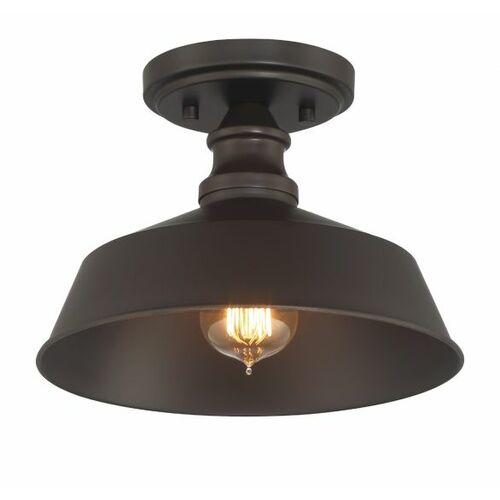 10-Inch Semi-Flush Mount in Oil Rubbed Bronze by Meridian