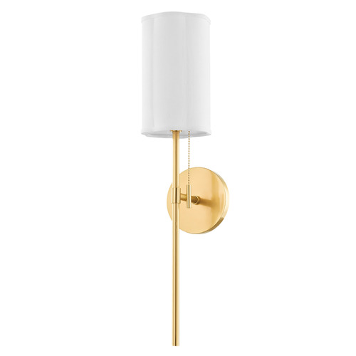 Mitzi by Hudson Valley Mitzi Anya Aged Brass Single Light Wall Sconce H673101-AGB