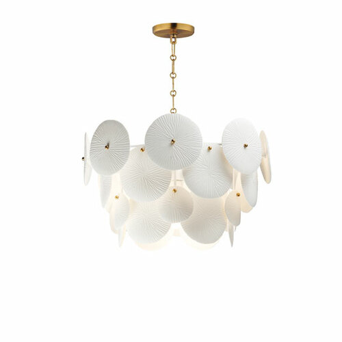 Isla 4-Light Pendant in Natural Aged Brass by Maxim Lighting