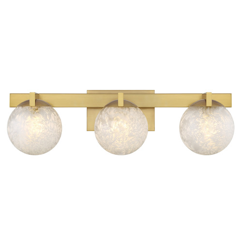 Savoy House Lighting Darien Warm Brass Bathroom Light