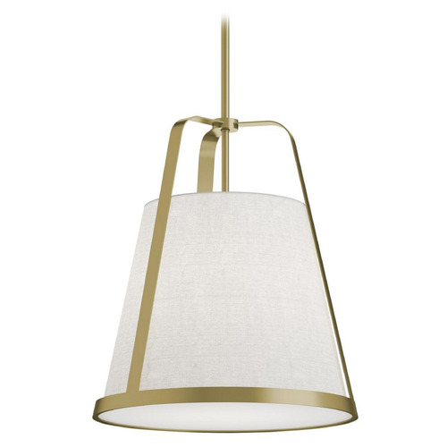 Afx Lighting Lizzette Light Antique Brass Pendant Light with Empire Shade