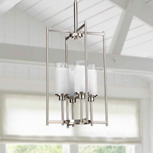 Progress Lighting Alexa Pendant in Brushed Nickel by Progress Lighting P3977-09