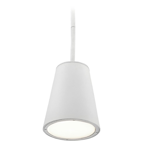 Hartford White LED Outdoor Hanging Light by Kuzco Lighting