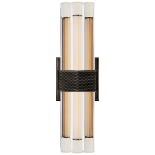 Visual Comfort Signature Collection Lauren Rottet Fascio 14-Inch Sconce in Bronze by Visual Comfort Signature LR2905BZCG