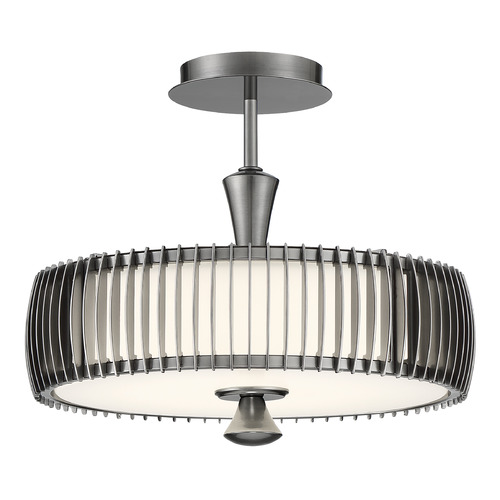 George Kovacs Night Moves Pewter LED Flushmount Light
